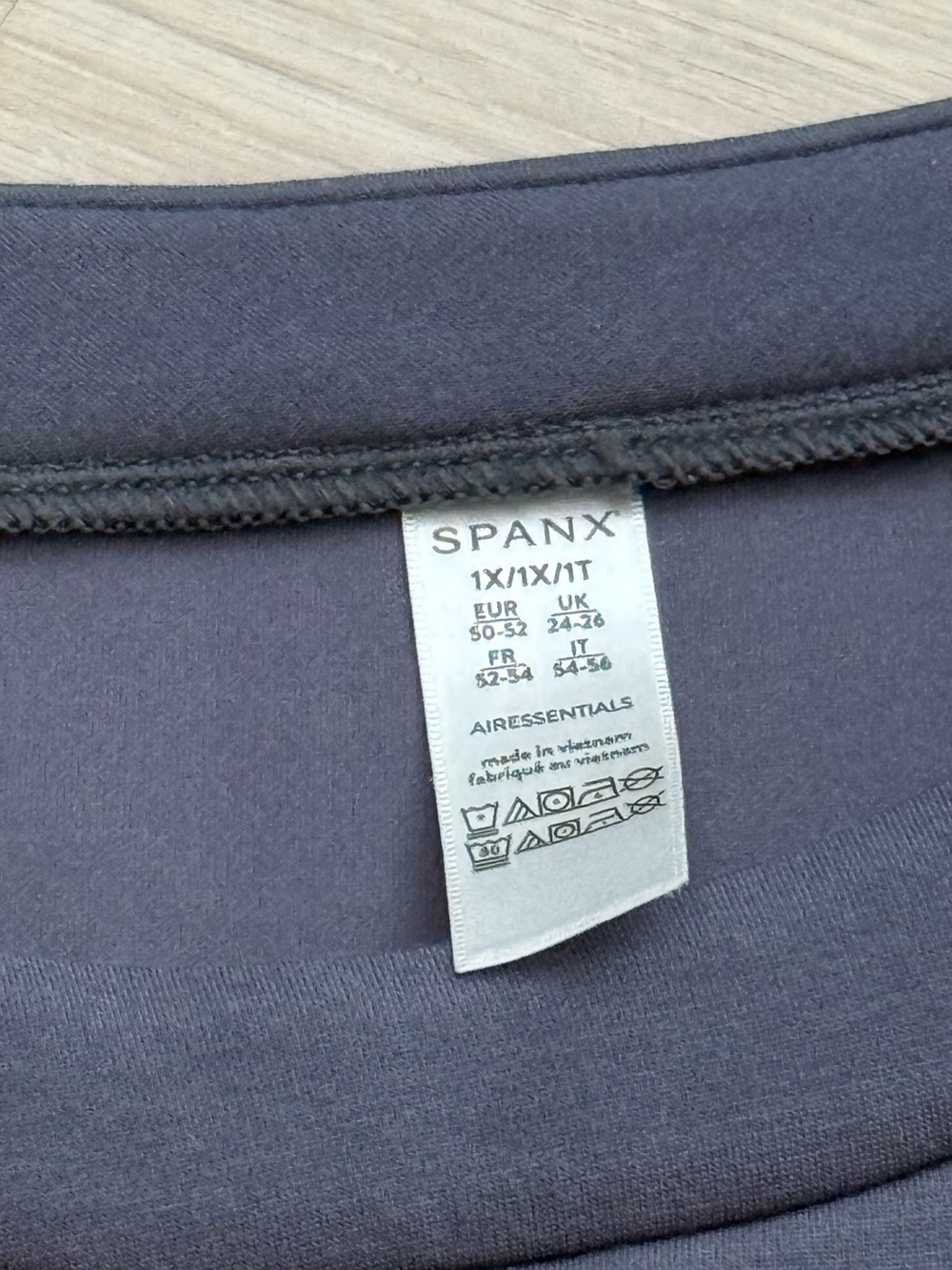 Spanx Air Essentials Tank Midi Dress | Dark Storm Grey | 1X - Picture 5 of 9